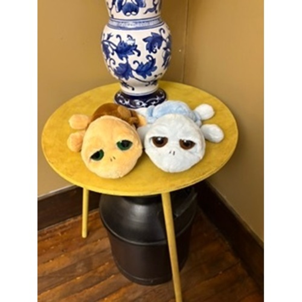 Russ Berrie Shelly and Splish Turtle Plush Set Brown Blue Stuffed Animal 8 inch